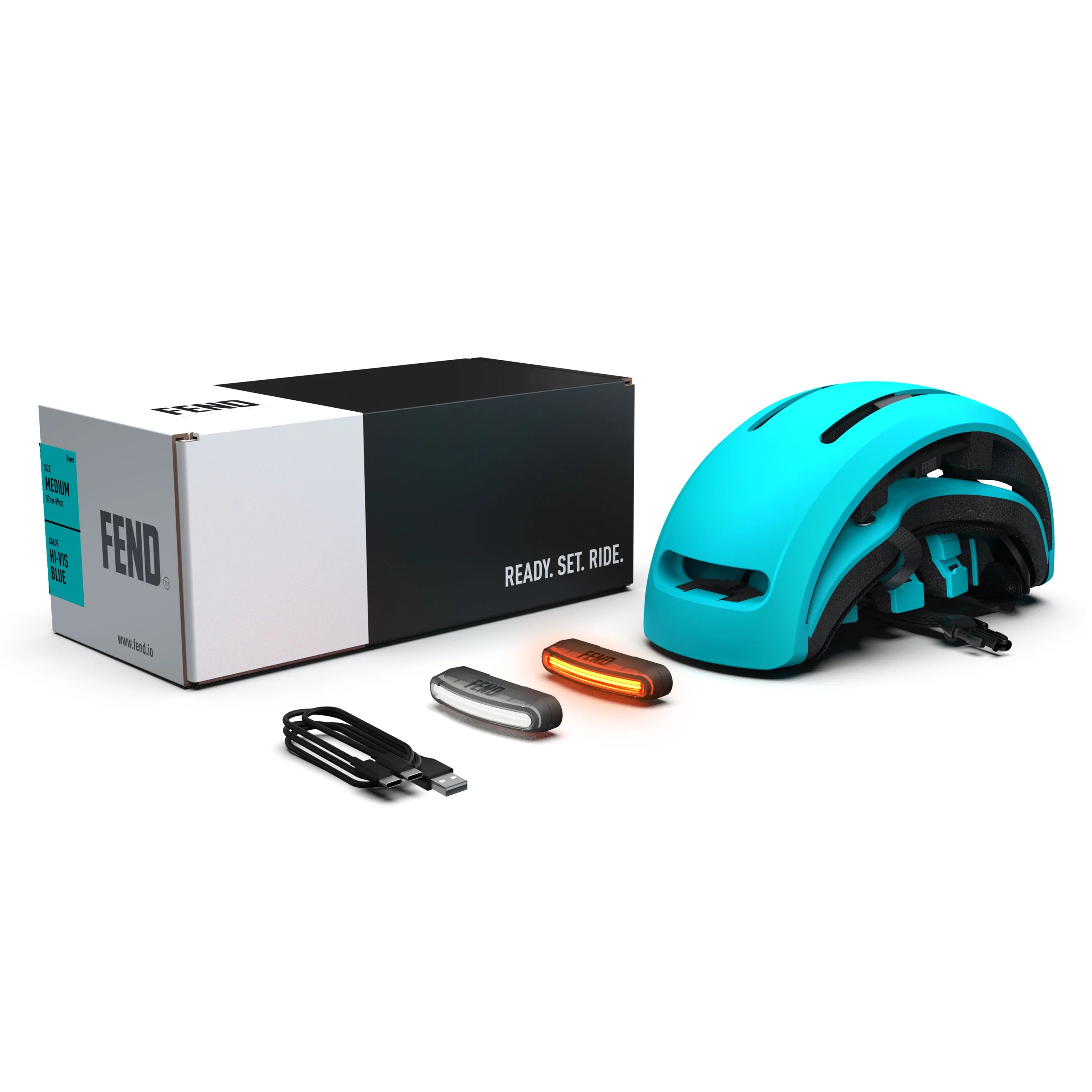 Fend Super Helmet Large (59 - 62cm) / Hi-Vis Blue Fend Super Helmet Large (59 - 62cm) / Hi-Vis Blue
